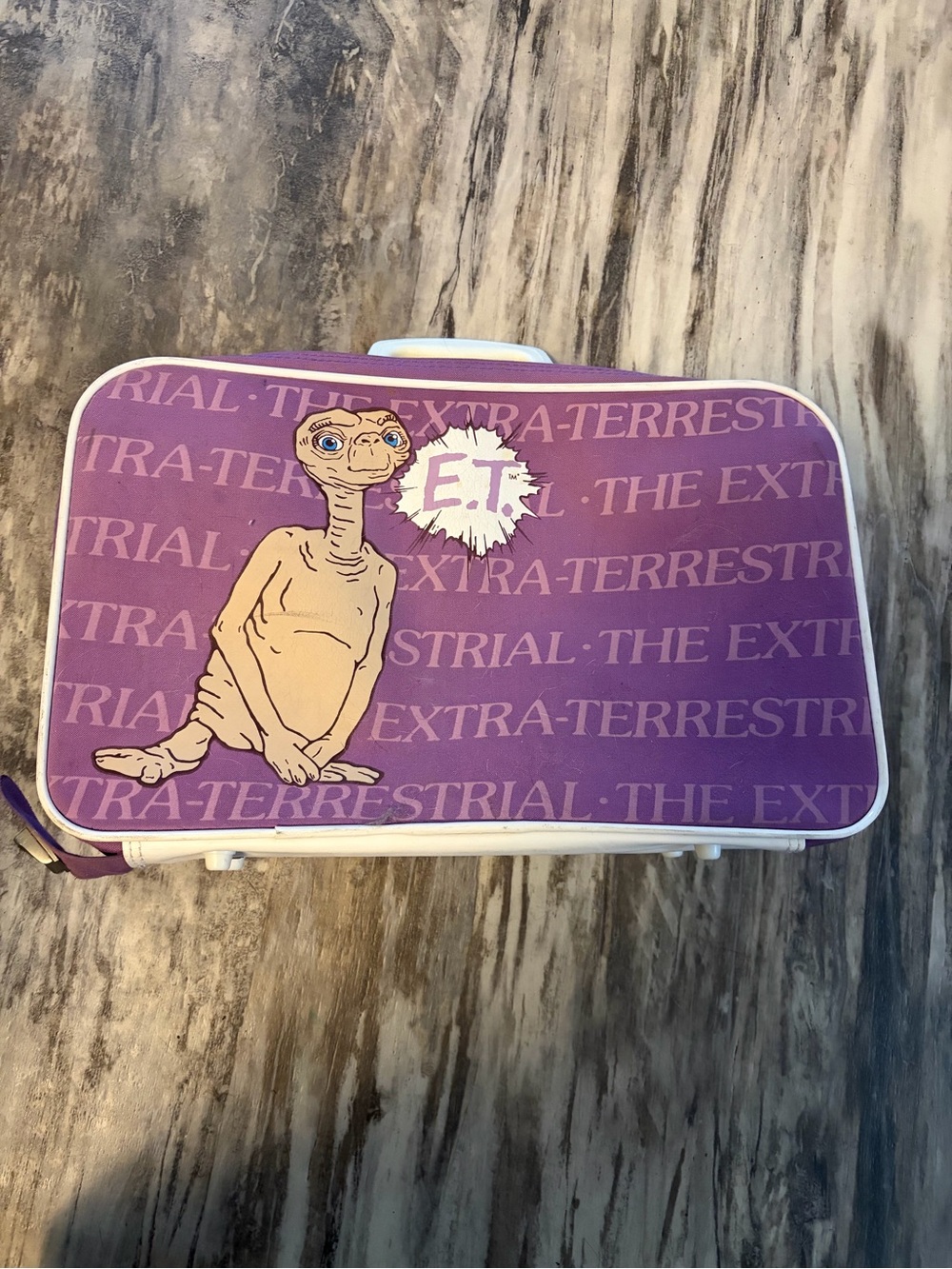 Stussy Purple E.T. Graphic Travel Bag